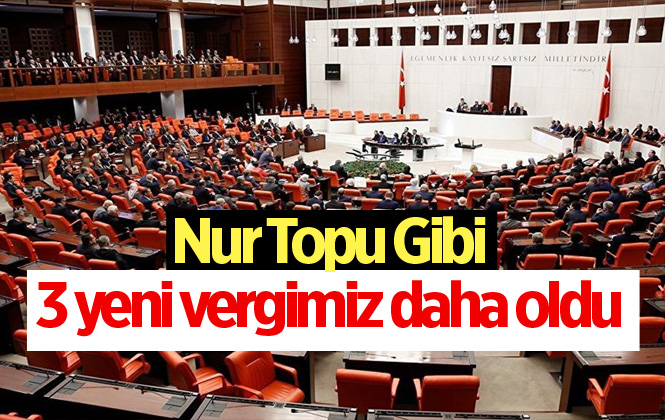 Yeni Vergi Düzenlemesi Meclis'ten Geçti. 3 Yeni Vergi Daha Geldi