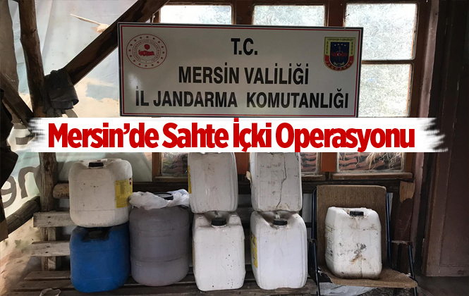 Mersin'de Sahte İçki Operasyonu