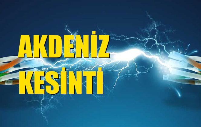 Akdeniz Elektrik Kesintisi 01 Aralık Pazar