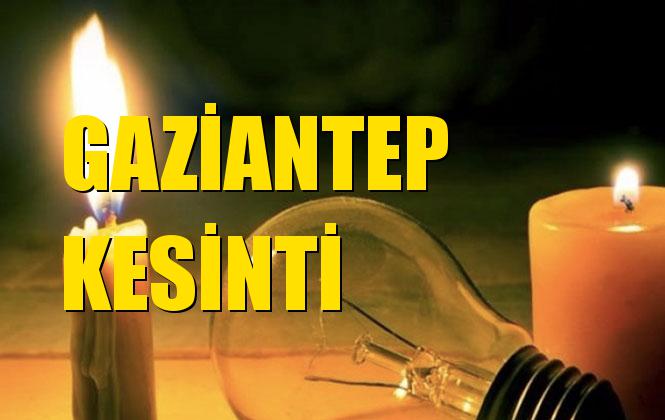 Gaziantep Elektrik Kesintisi 01 Aralık Pazar