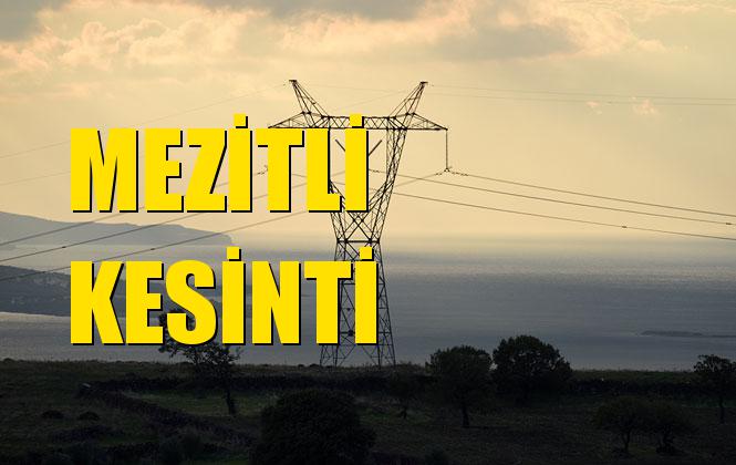 Mezitli Elektrik Kesintisi 05 Aralık Perşembe