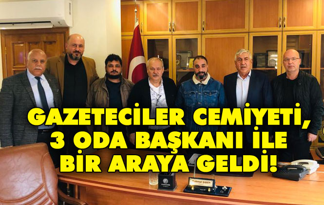 Tarsus Gazeteciler Cemiyeti Yönetimi, Üç Oda Başkanı ile Bir araya Geldi