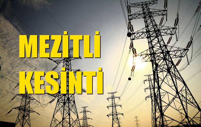 Mezitli Elektrik Kesintisi 23 Aralık Pazartesi