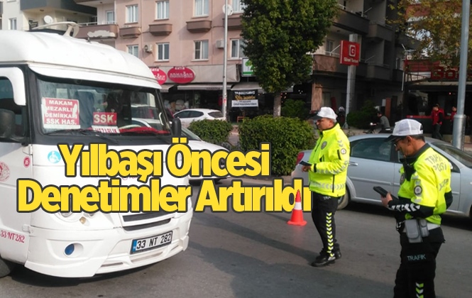 Mersin Tarsus’ta Yeni Yıl Öncesi Toplu Taşıma Araçları Denetlendi