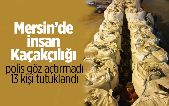 Mersin'de İnsan Kaçakçılığı Yapan 13 Kişi Tutuklandı