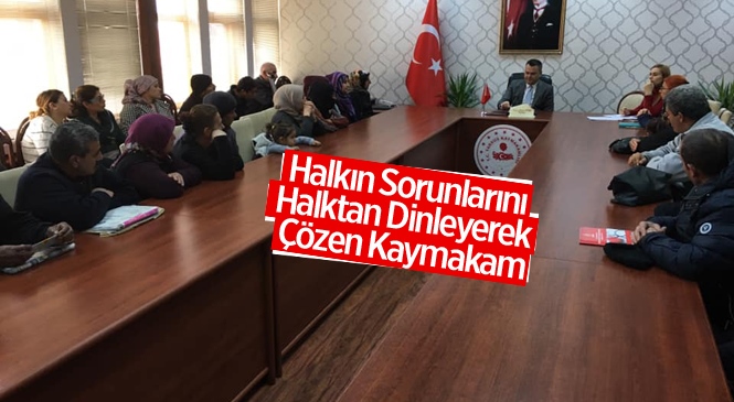 Tarsus Kaymakamlığının Halk Günü Toplantıları Takdir Topluyor