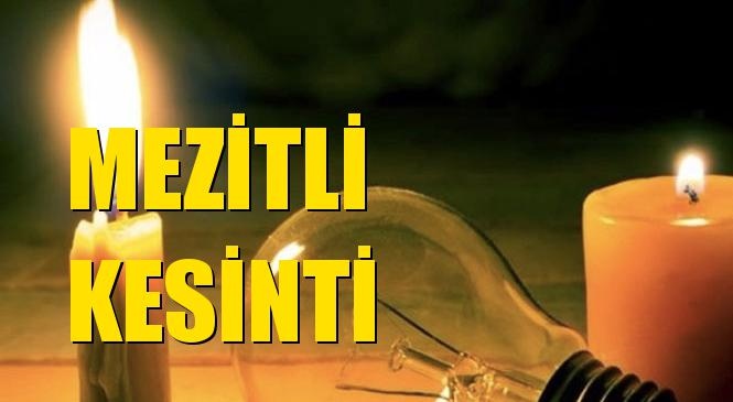 Mezitli Elektrik Kesintisi 08 Ocak Çarşamba