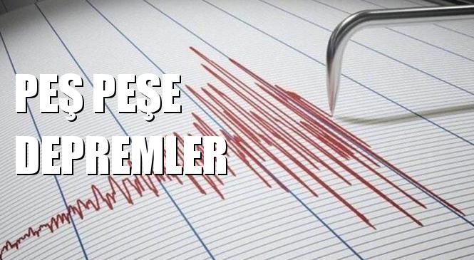 Marmara Denizinde Peşe Peşe Depremler! Güzelkoy - Tekirdağ Açıklarında Deprem