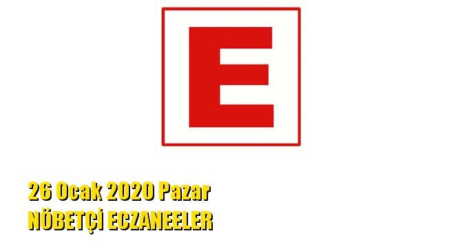 Mersin Nöbetçi Eczaneler 26 Ocak 2020 Pazar