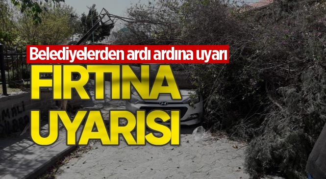 Mersin'de Fırtına Uyarısı