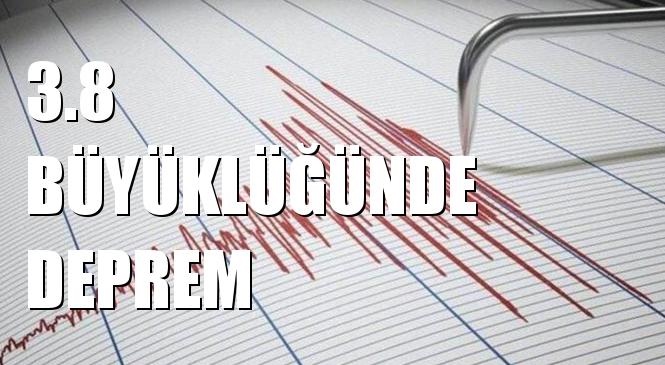 Merkez Üssü Akdeniz Açıkları Olan 3.8 Büyüklüğünde Deprem Meydana Geldi