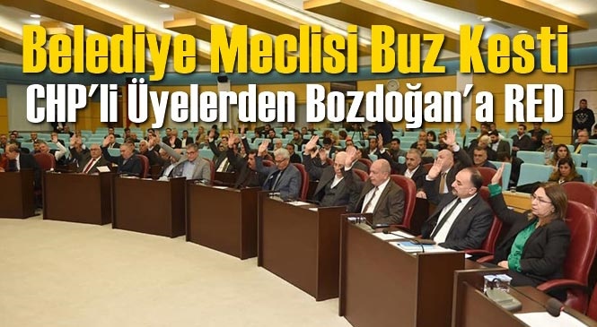 Tarsus Belediye Başkanı Bozdoğan’a CHP’li Meclis Üyelerinden Red
