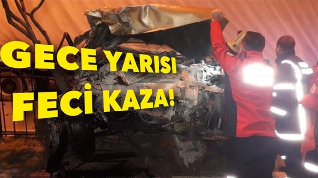 Mersin Tarsus Merkez Fatih Sultan Mehmet Bulvarı Üzerinde Gece Saatlerin Feci Kaza