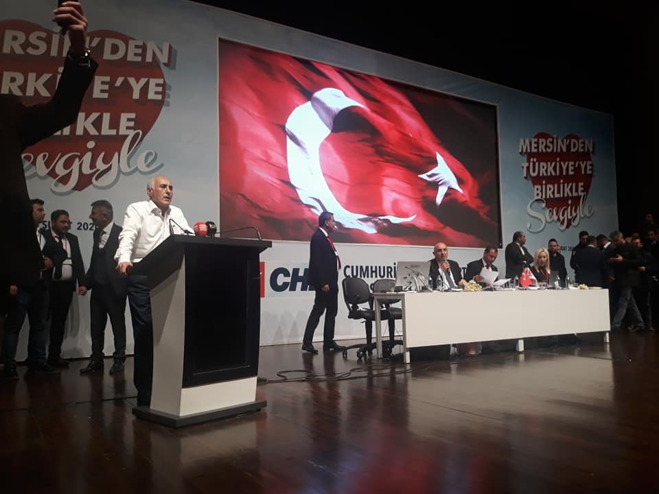 CHP Mersin İlk Kongresinde Olaylar Çıktı. Chp Mersin İl Başkanlığına Adil Aktay Seçildi