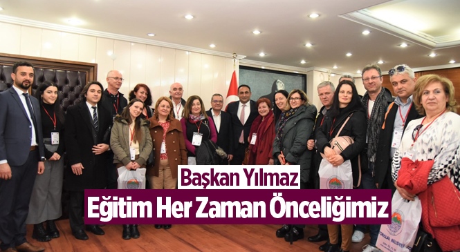 Başkan Yılmaz, Yurt Dışından Gelen Eğitimcileri Ağırladı