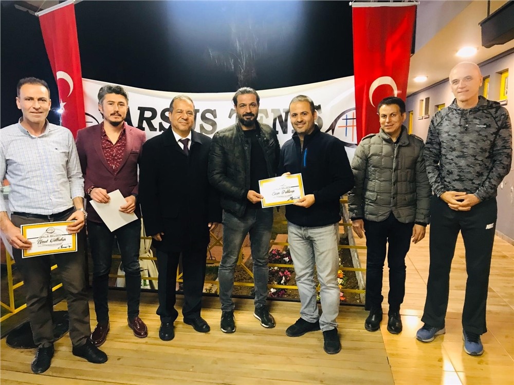 Tarsus Tenis Kulübünde 2019 Defi Turnuvasında Derece Alan Tenisçilere Kupaları, Yeni Üyelere İse Sertifikaları Verildi