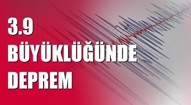 Merkez üssü Örmeli - Pütürge (Malatya) olan 3.9 Büyüklüğünde Deprem Meydana Geldi