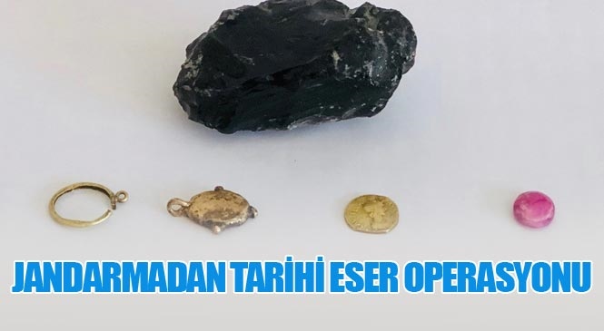 Mersin’de Sikke ve Çerçevesi, Obsidiyen Volkanik Cam İle Etnografik Taş Ele Geçirildi