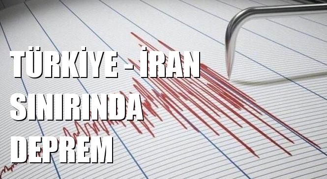 Merkez Üssü Türkiye - İran Sınır Bölgesi, Van Özalp - Saray Yakınları Olan 4.4 Büyüklüğünde Deprem Meydana Geldi