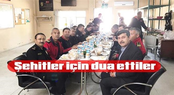 Mersin Tarsus'ta İtfaiye Personeli, Şehitler İçin Mevlit Okuttu