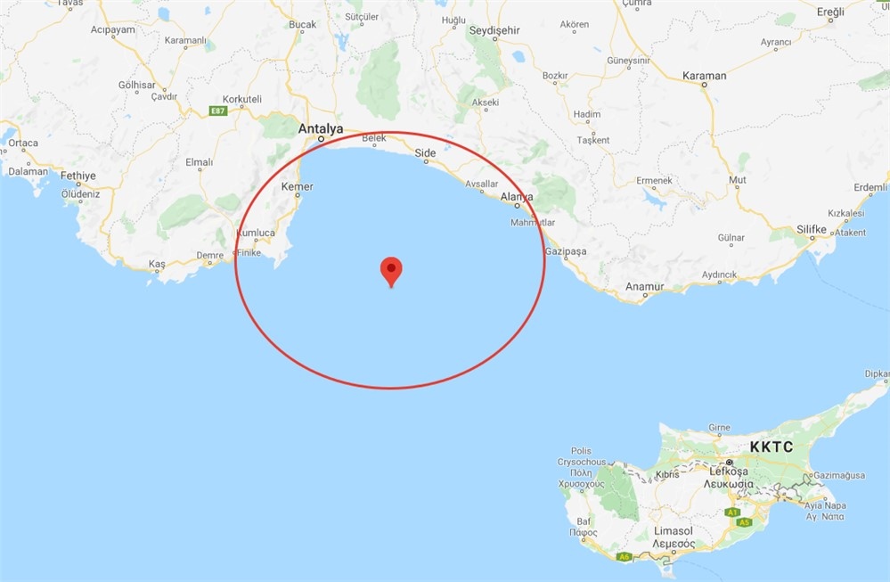 Merkez Üssü Akdeniz Olan 4.1 Büyüklüğünde Deprem Meydana Geldi