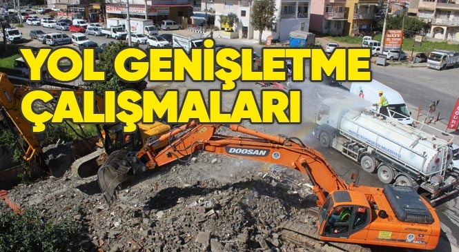 Mersin Toroslar'da Ekipler, Yol Açma ve Genişletme Çalışmalarını Sürdürüyor