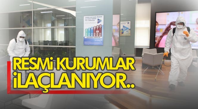 Akdeniz Belediyesi, Koronavirüse Karşı Resmi Kurumları İlaçlıyor