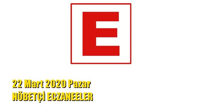 Mersin Nöbetçi Eczaneler 22 Mart 2020 Pazar