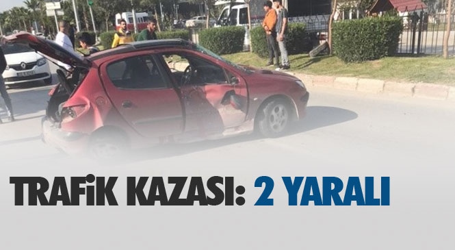 Mersin Tarsus Gazipaşa Mahallesinde Meydana Gelen Trafik Kazasında 2 Kişi Yaralandı