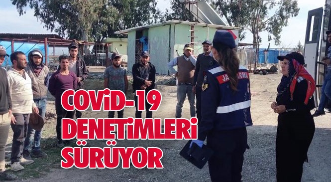 Mersin Tarsus'ta İlçe Jandarma Komutanlığına Bağlı Ekipler Koronavirüs Denetimlerini Sürdürüyor