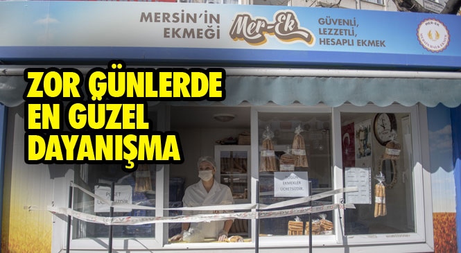 Bir MER-EK Büfesinde Dayanışma Örneği! Bu MER-EK Büfesinin 5 Bin Ekmeği Hayırsever Yurttaştan!