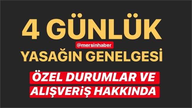 30 Büyükşehir ve Zonguldak İlinde 23-24-25-26 Nisan Tarihlerinde Uygulanacak Sokağa Çıkma Kısıtlaması