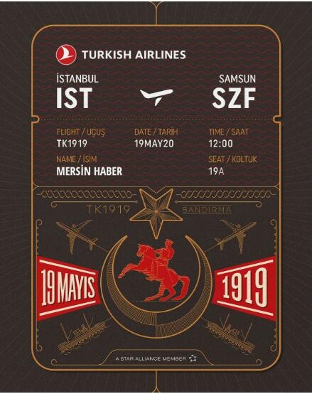 Thy Biletini Al! Türk Hava Yolları 19 Mayıs Atatürk'ü Anma, Gençlik ve Spor Bayramı'na Özel Samsun'a Tarihi Bir Uçuş Gerçekleştirecek! 23 Nisan'da Gökyüzüne Ay Yıldız İzini Bırakmıştı