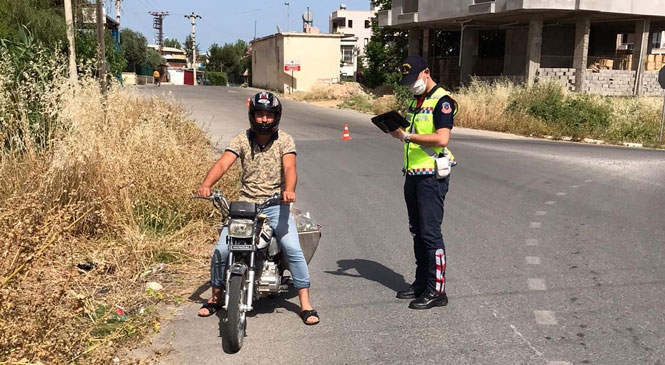 Mersin'de Jandarma'dan Artan Motosiklet Kazaları Nedeniyle Şok Trafik Uygulaması