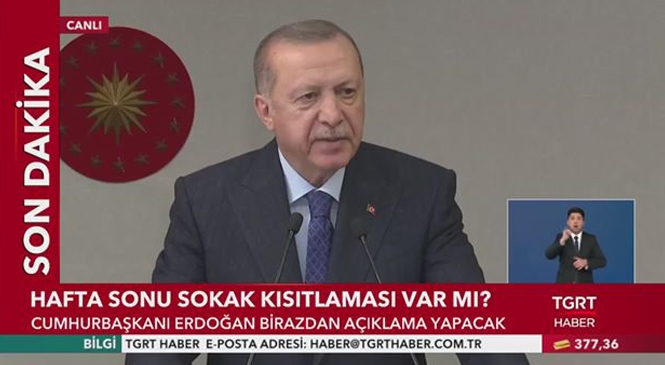 Canlı Cumhurbaşkanı Erdoğan Açıklama Yapıyor