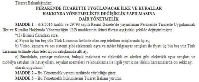 Hava Yolları, Seyahat Acenteleri ve Konaklamaya İlişkin Yurt İçindeki Harcamalarda Taksit Sayısı 18 Aya Yükseltildi