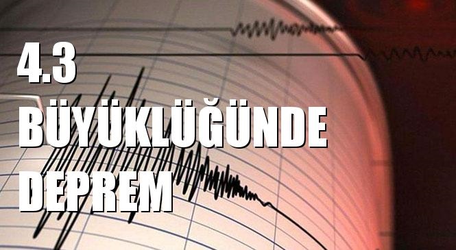 Çankırı'da Korkutan Deprem! Merkez Üssü Hacılar - Çerkes (Çankırı) Olan 4.3 Büyüklüğünde Deprem Meydana Geldi