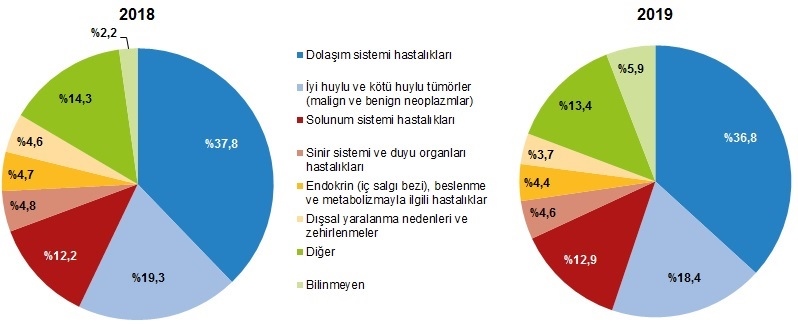 Mersin'de En Fazla Ölümler Hangi Nedenle Oldu! Türkiye'de 2019 Yılında Ölen Kişi Sayısı 435 Bin 941 Oldu