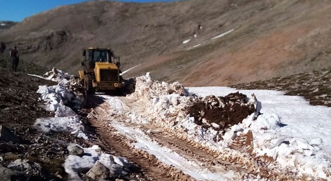 Yörükler İçin 3 Bin 100 Metrede Yol Açıldı