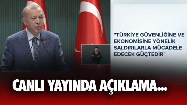 Cumhurbaşkanı Erdoğan'dan, Canlı Yayında Açıklamalar