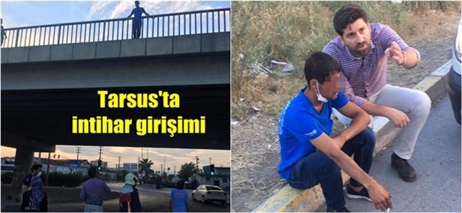 Mersin Tarsus’ta İntihar Etmek İçin Köprüye Çıkan Henci Koordinasyon Şube Müdürü Ali Boltaç İkna Etti!