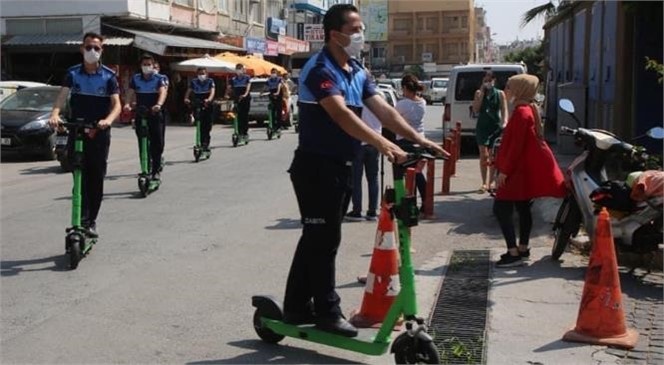 Mersin’de Scooterlu Zabıta Dönemli