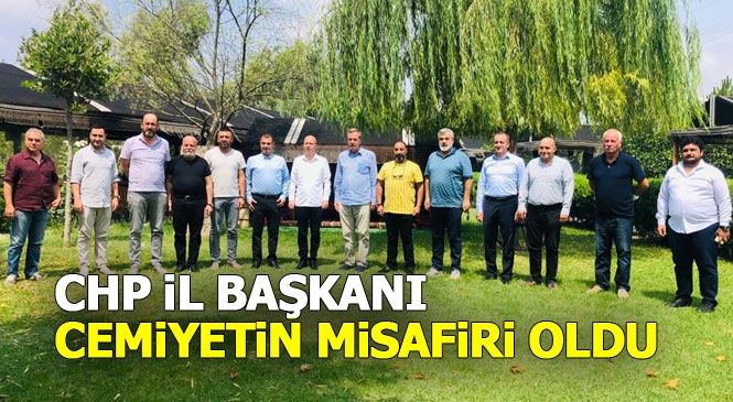 Tarsus Gazeteciler Cemiyeti, CHP Mersin İl Başkanı ve Beraberindeki Heyeti Misafir Etti