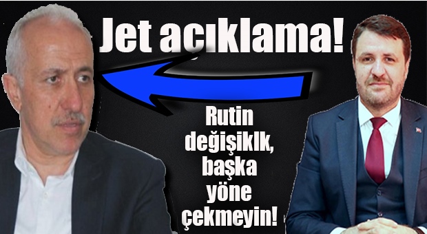 Akdeniz Belediye Başkanı’ndan Jet Açıklama: "Başka Yerlere Çekmeyin, Rutin Bir Değişim!"