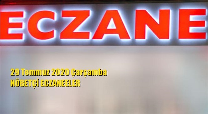 Mersin Nöbetçi Eczaneler 29 Temmuz 2020 Çarşamba