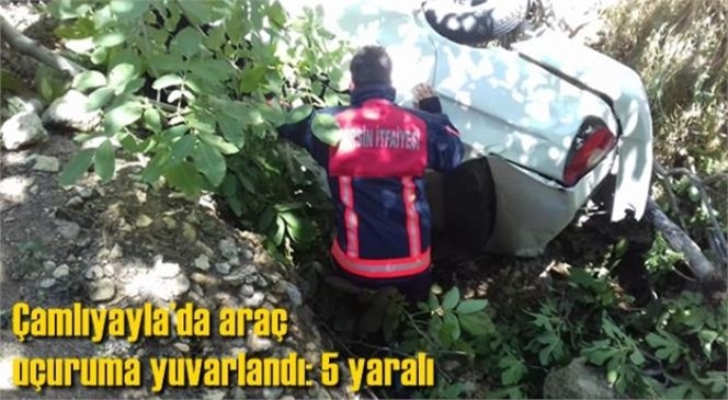 Bayram Gezmesine Çıkmışlardı; Mersin Çamlıyayla’da Araç Uçuruma Yuvarlandı: 5 Yaralı