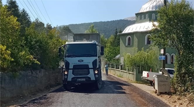 Çamlıyayla Talıç Yolu Tozdan Kurtuldu