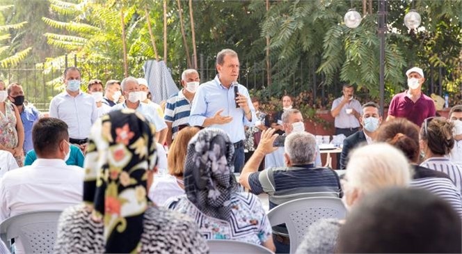 Başkan Vahap Seçer Anamur’da Muhtarlarla Buluştu