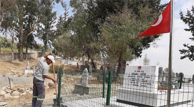 Şehit Sinan Köse’nin Mezarının Çevresinde Büyükşehir Tarafından Düzenleme Çalışması