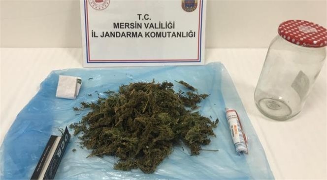 Mersin'de Jandarma Ekipleri Kavanozda Esrar Ele Geçirdi